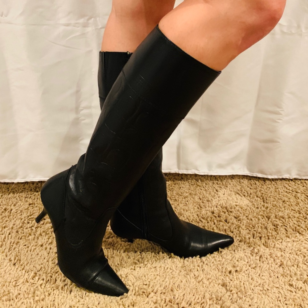 Coach Leather Monogram Boots - Picture 13 of 13